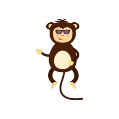 Vector monkey icon.