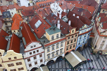 Roof of Prague, Czech republic, Europe