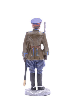 Tin Soldier  captain of the NKVD border troops 1945 isolated on