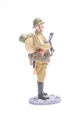 Tin Soldier ordinary trooper isolated on white