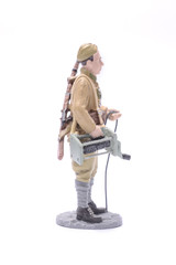 Tin Soldier radio operator USSR isolated on white