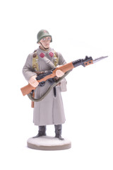 Tin Soldier deminer USSR isolated on white