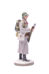 Tin Soldier deminer USSR isolated on white