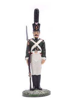 tin soldier Moscow Grenadier Regiment 1805 - 1807 Isolated on wh