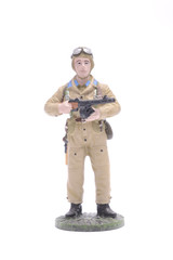 Tin Soldier machine gunner air Airborne Brigade USSR isolated on