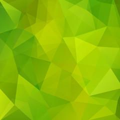 Obraz na płótnie Canvas Background of geometric shapes. Green mosaic pattern. Vector EPS 10. Vector illustration