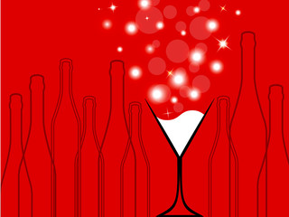 Cocktail Party Red Vector