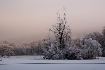 The island on the lake