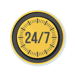 24/7 Clock button