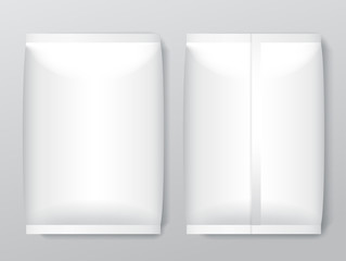 White Blank Foil Packaging : Vector Illustration EPS10