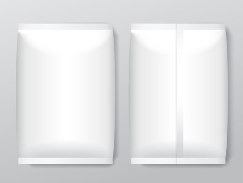 White Blank Foil Packaging : Vector Illustration EPS10