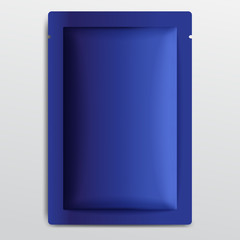 Blue Blank Foil Packaging : Vector Illustration EPS10