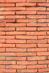 Obraz premium Background of red brick wall pattern texture