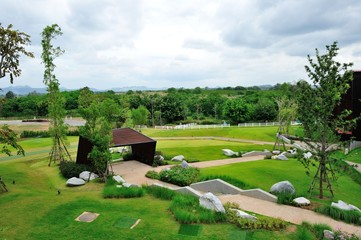 Landscape garden view