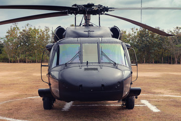 Rotorcraft, park, center the field.