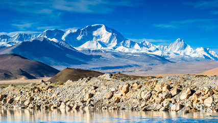 Mount Everest in Tibet, China