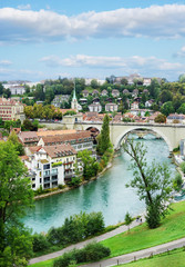 Fototapeta na wymiar Bern Switzerland in late summer