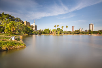 Fototapeta premium Uhuru Park And Nairobi Skyline, Kenya