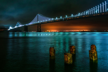 Bay Bridge by night