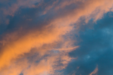 Fototapeta premium Wieczorne niebo