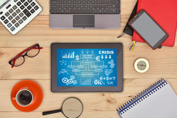Digital tablet with start up concept