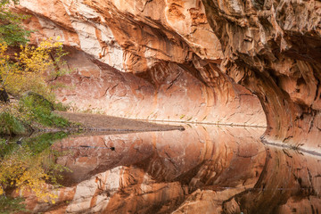 West Fork Oak Creek Fall  Reflection