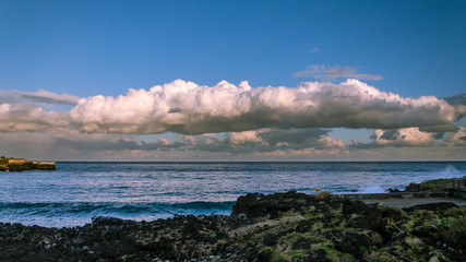 Cloud and sea in winter