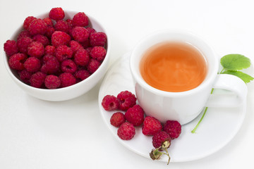 Herbal raspberry tea