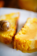 sweet curd pudding with pumpkin