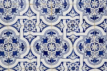 Papier peint Portugal carreaux de céramique tuiles traditionnelles portugaises