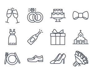 Wedding Icon Outlined
