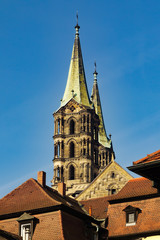 Fototapeta na wymiar Kirchtürme vom Bamberger Dom 