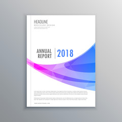 Naklejka premium stylish magazine cover layout template in a4 print size