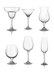 Set of alcohol glasses 