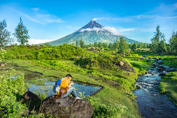 Mayon Volcano in Legazpi, Philippine 