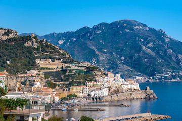 Stadt Amalfi an der Amalfiküste