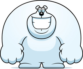 Cartoon Polar Bear Smiling