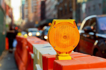 Fototapeta premium Yellow Warning Light