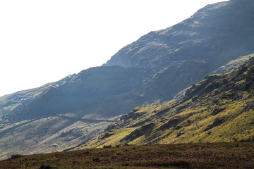 View from the mountains over the beautiful countryside