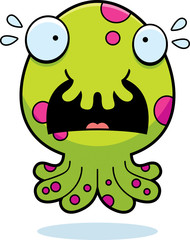Scared Cartoon Monster