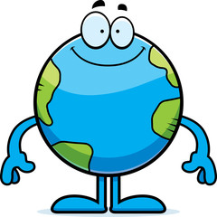 Happy Cartoon Earth