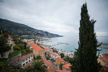 Nice view of the sea on the French Riviera