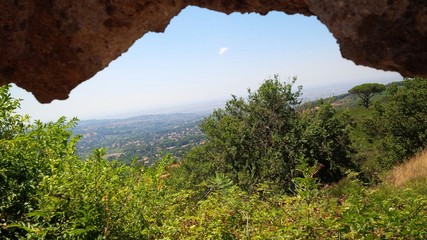 Panorama dei Castelli Romani dal Tuscolo
