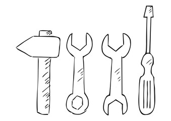 tool, sketch, black sketch, vector icon