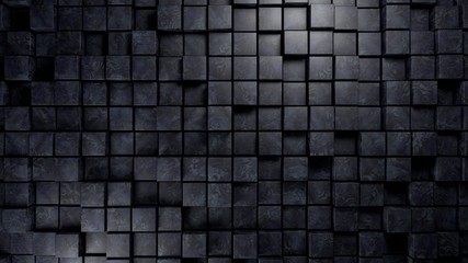 
blue marble material cubes background 3d render