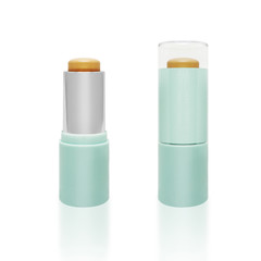  Concealer stick on white background