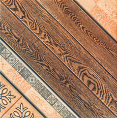 Tile texture, blue background geometric pattern