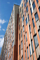 Fassade des Sumatra-Hauses im &Uuml;berseequartier der Hafencity Hamburg