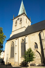 Fototapeta na wymiar Evangelische Stadtkirche in Unna, Nordrhein-Westfalen
