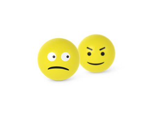 Fototapeta premium Smiley jest zastraszany